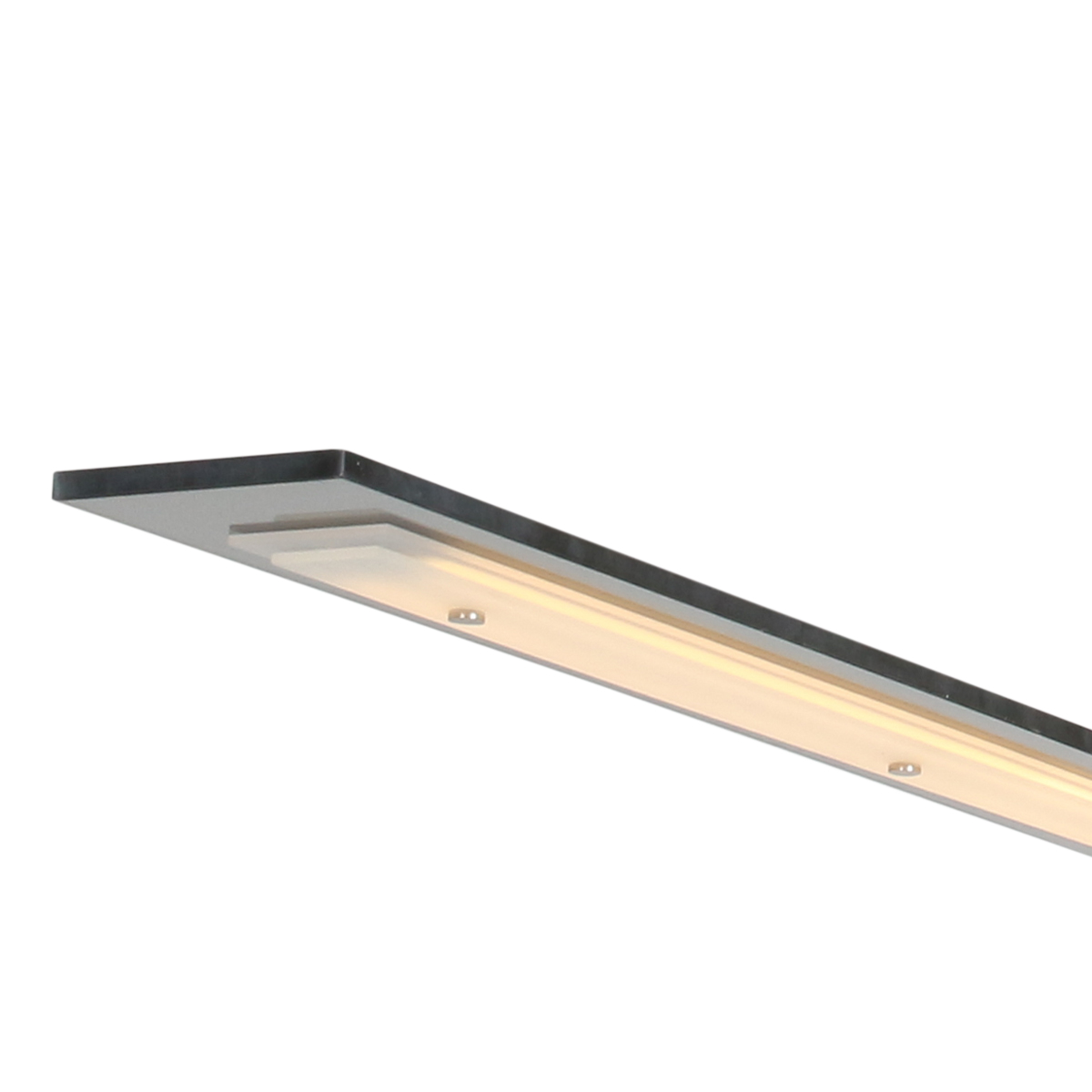 LED Pendelleuchte PLATO mit Gestensteuerung dimmbar 170cm Laenge dunkles Glas
