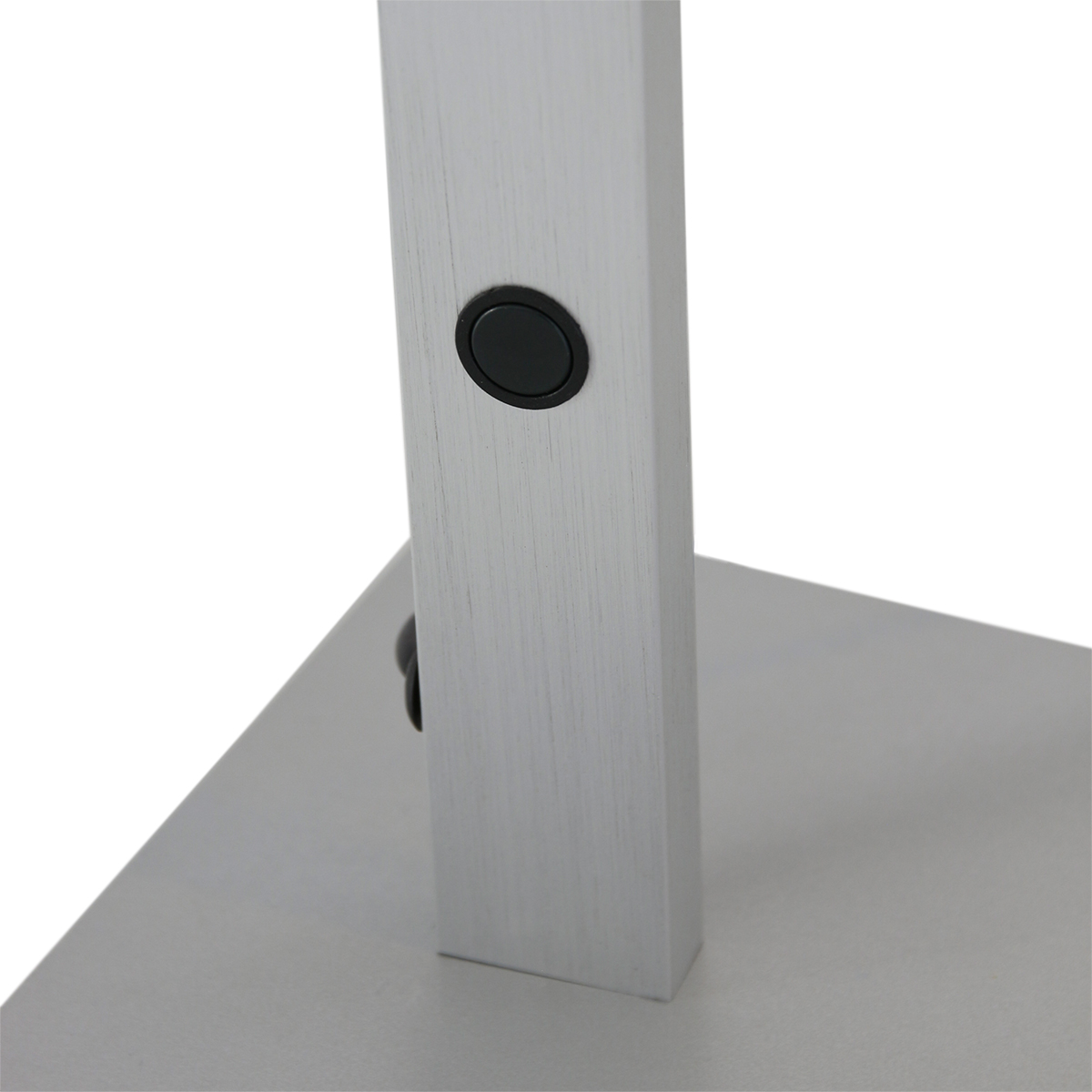 LED Tischleuchte MEXLITE 4-Stufen Pushdimmer 8 Watt hoehenverstellbar in Silber Matt
