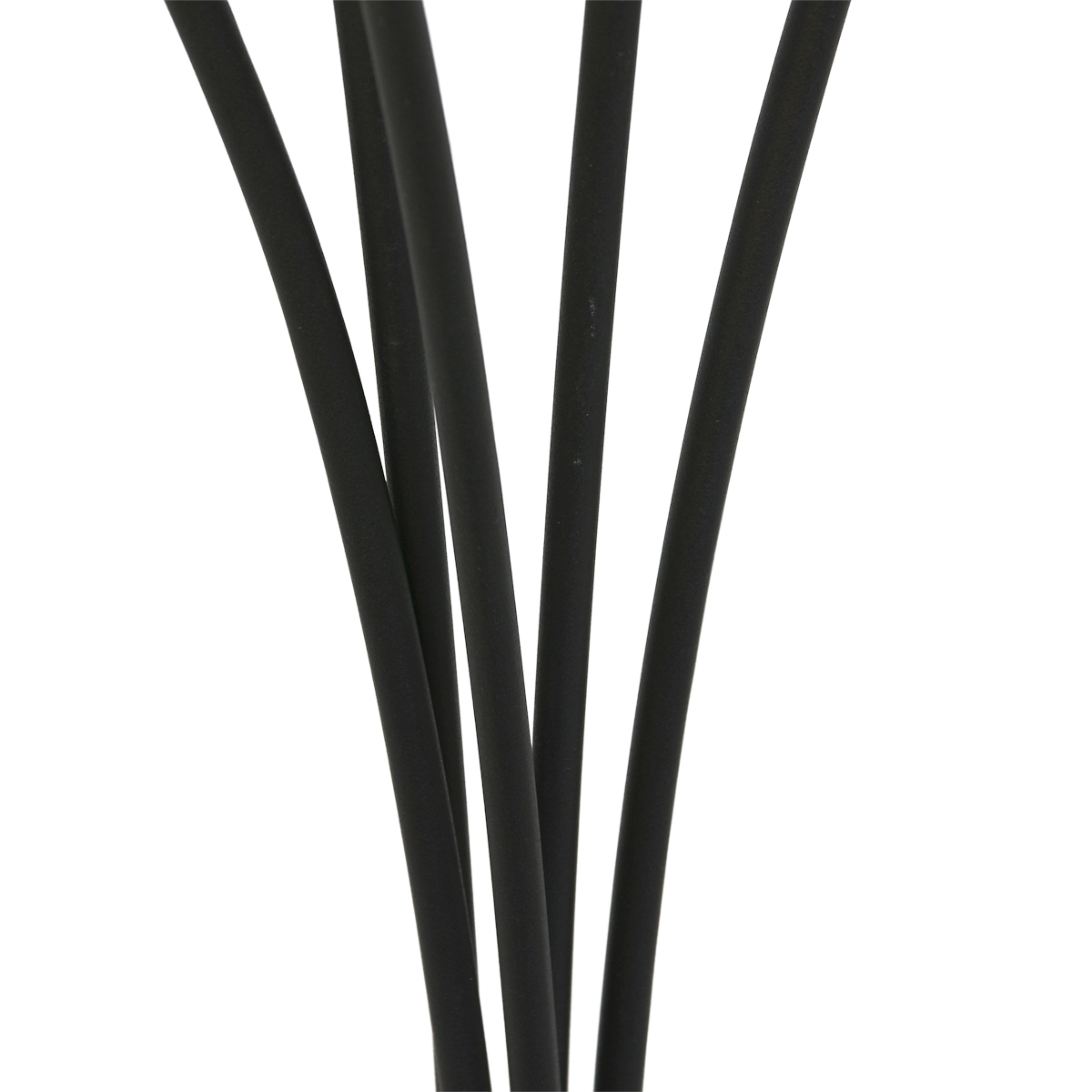Stehleuchte LIMA mit 5 Lampenschirmen Rauch- Acrylglas mit E27