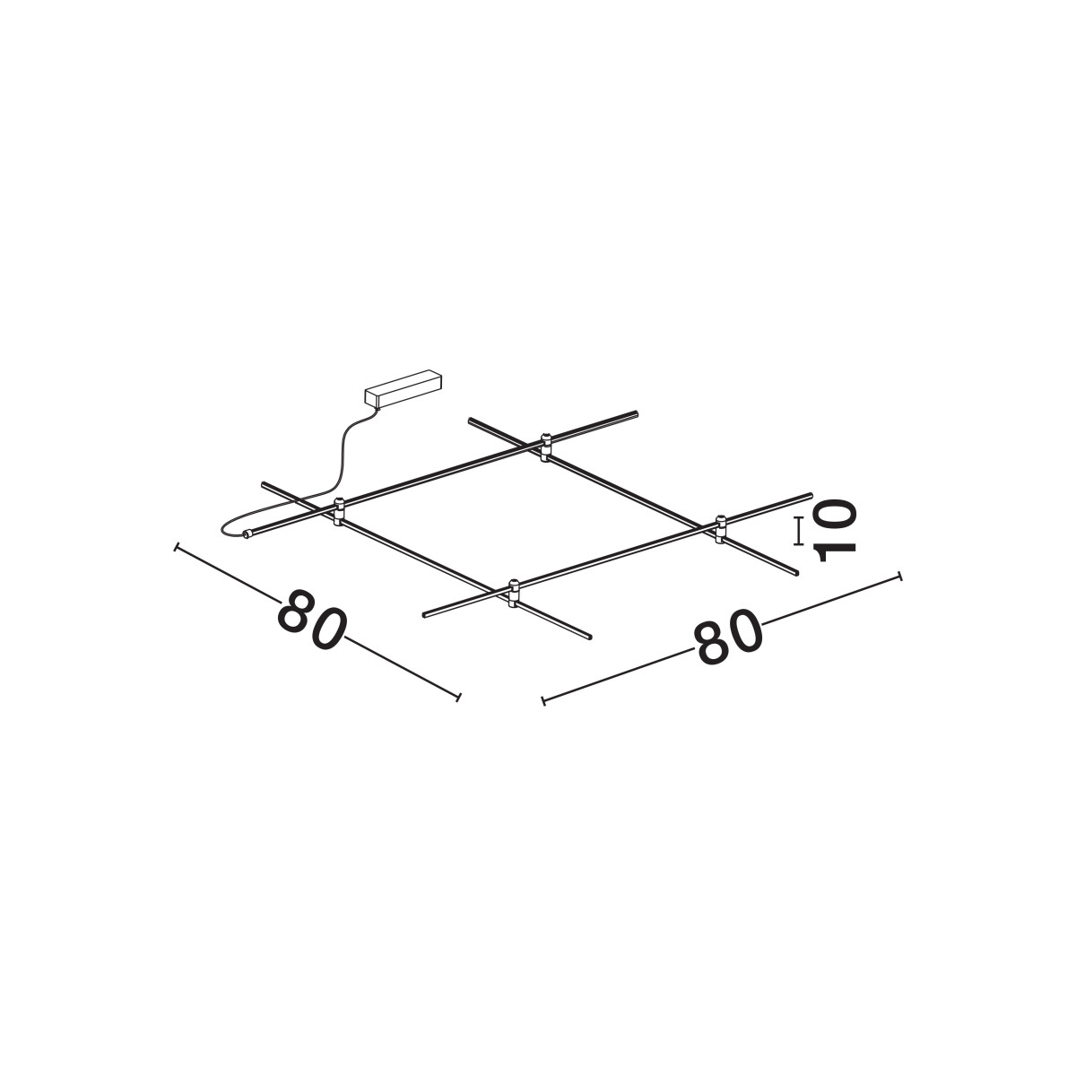 Nova Luce Wandleuchte PUZZLE
