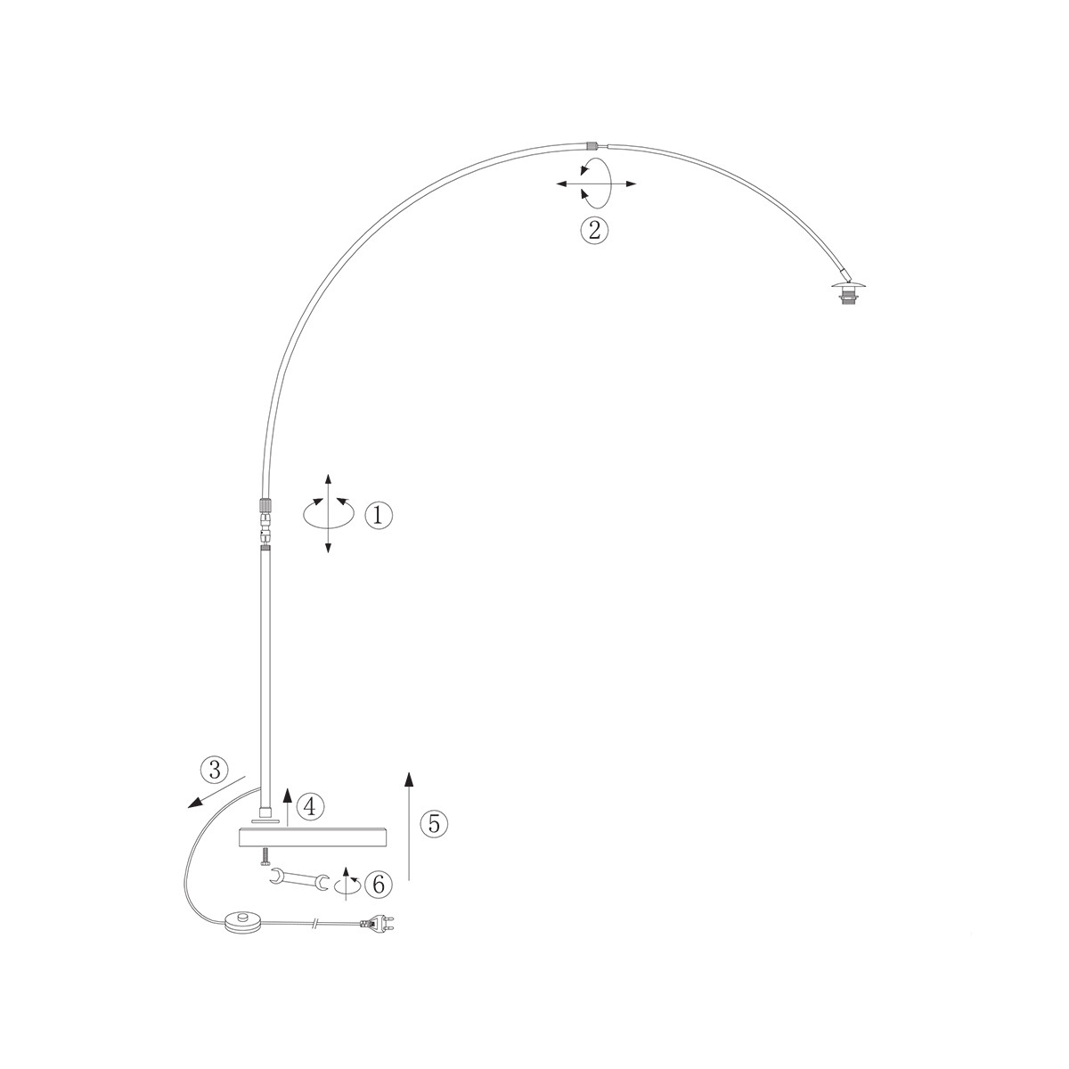 Steinhauer Stehleuchte Sparkled Light