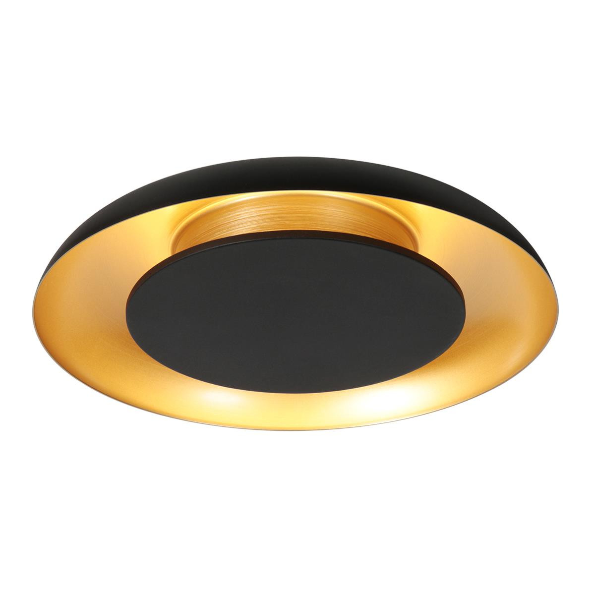 Steinhauer Deckenleuchte Golden Veil LED schwarz/gold