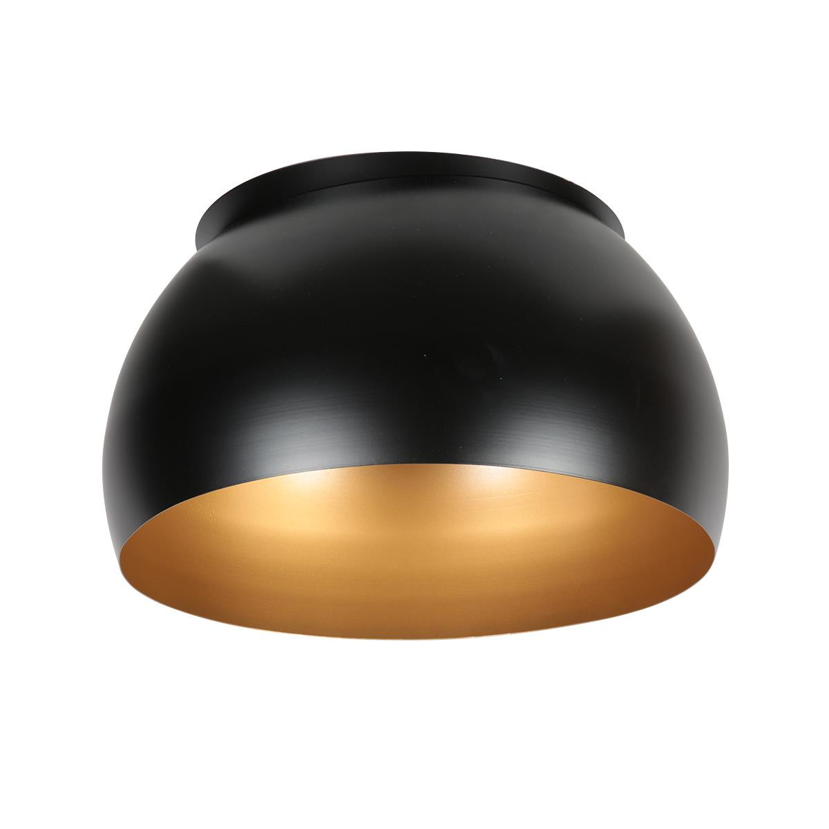 Steinhauer Lampenschirm 42 cm schwarz/gold